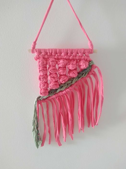 Mini painel em Macramé