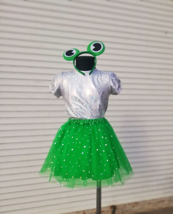 Фатинова зелена спідничка, Зелена юбка,костюм Жабки, костюм кульбаби