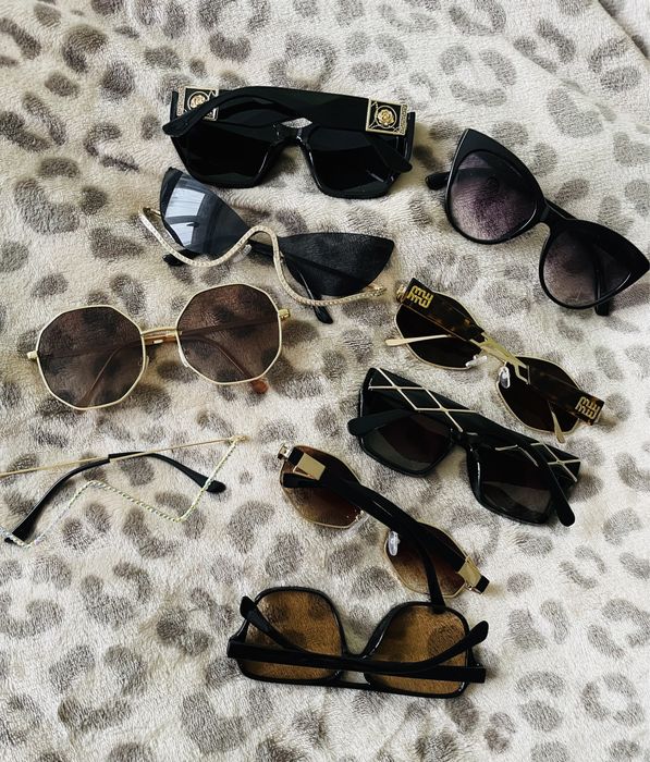 Zestaw okularow kocie , cat walk , retro