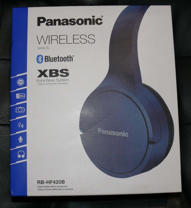Panasonic RB-HF420B Słuchawki bezprzewodowe nauszne Bluetooth