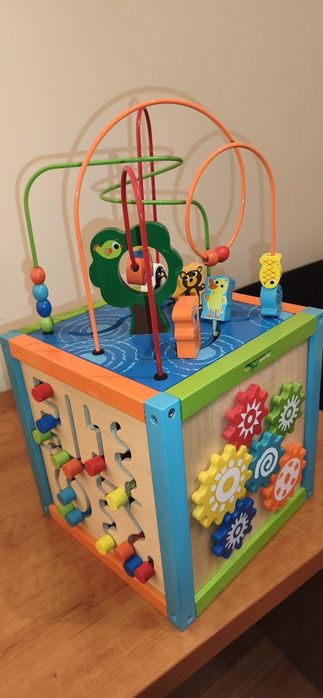 Cubo de Atividades Educativo em Madeira (5 em 1) - Imagination