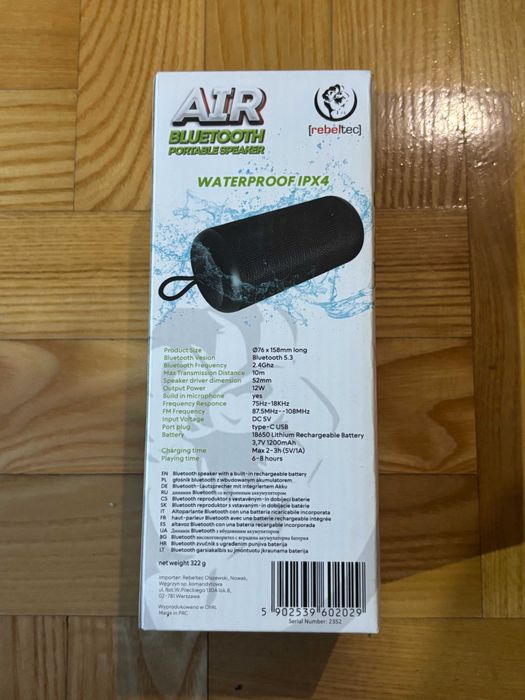 Głośnik Bluetooth ATR – Rebeltec