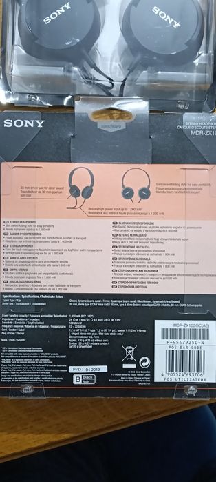 Słuchawki nauszne Sony ZX100