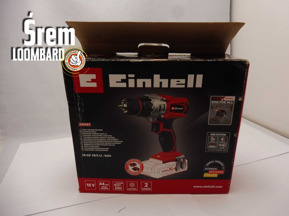 Wkrętarka Einhell Te-cd 18/2 Li + Ładowarka + Aku 18v / Stan Bdb!