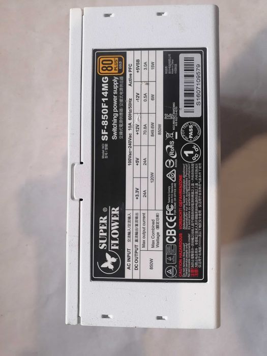 Блок живлення Super Flower Leadex II 80 Plus Gold 850W White
