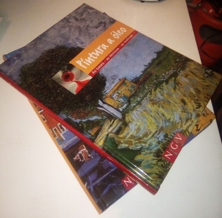 Livros pintura a óleo e a acrílico