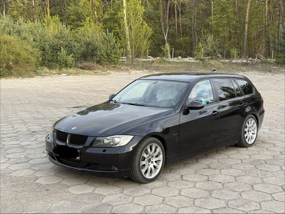 BMW 320d M47 rozrzad przod 163 mapa na 191 Shadowline Xenon Tempomat SportSize pompowane Oryginalny lakier E91 ZAMIANA ZADBANA
