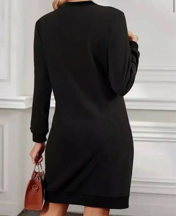 Сукня-світшот з флісовою підкладкою та принтом