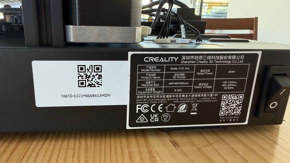 Creality Ender-3 S1 Pro + Sonic Pad (Klipper) + Câmara