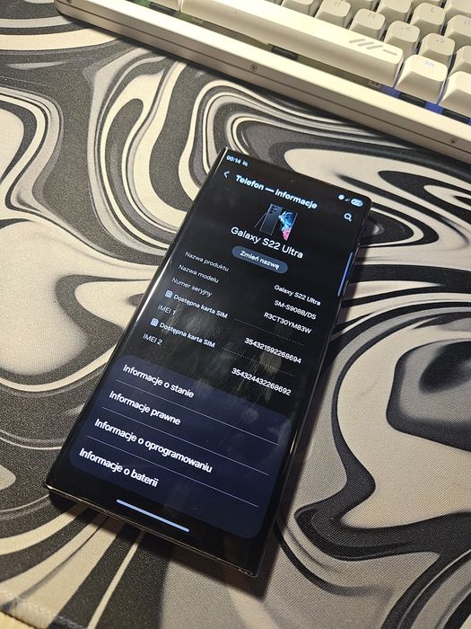 Smartfon samsung s22 ultra 5g 12/256gb szary