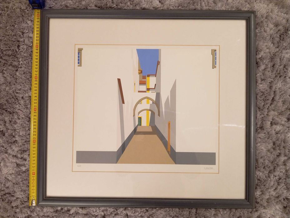 Serigrafia de Maluda assinada (E/A: Edição de Autor) com 67cmx61cm