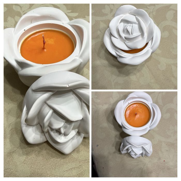 Artesanato gesso e velas perfumadas