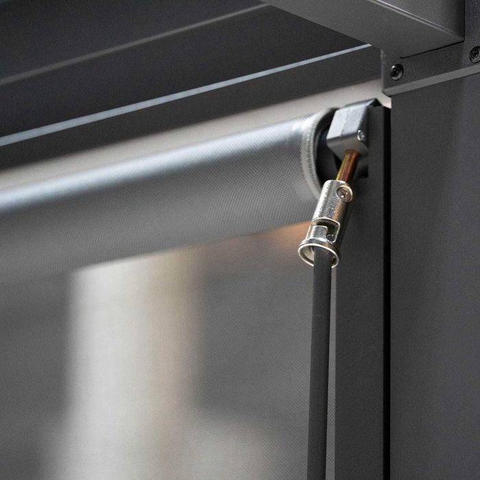 Ściana boczna, roleta opuszczana, ekran do pergoli Mirador Solid 80