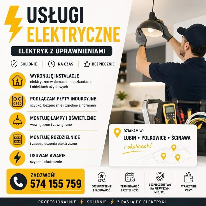Elektryk Lubin, Ścinawa, Polkowice i okolice