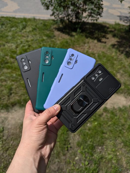 Противоударный чехол Poco F4 GT soft touch Чохол с кольцом