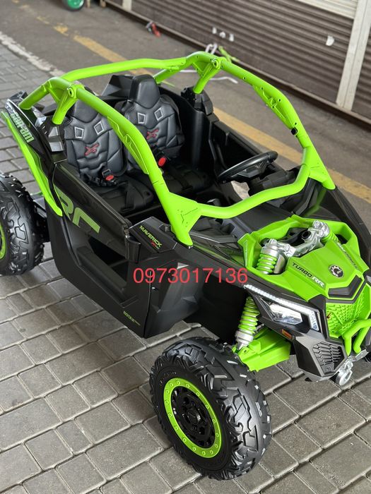 Детский электромобиль с пультом баги задний привод 24v до 100 кг