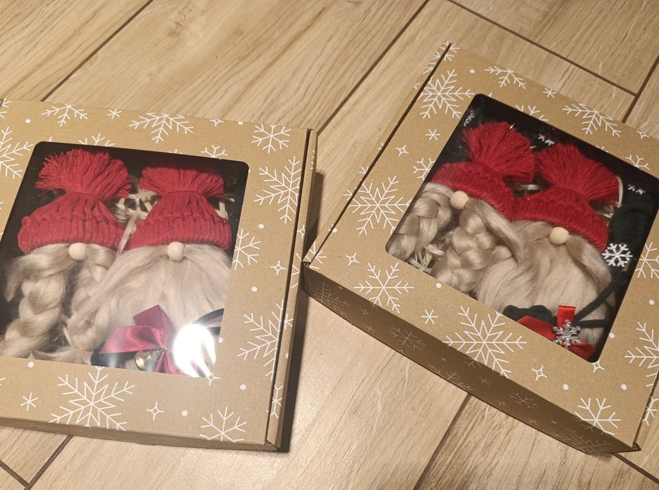 Zestaw zabawek choinkowych skrzaty renifery ozdoby świąteczne aniołek