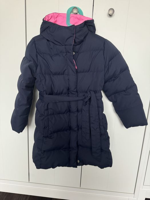 Zimowy płaszcz puchowy granat 116