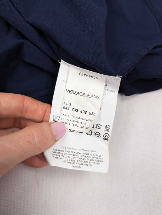 Versace jeans granatowa koszulka t-shirt L