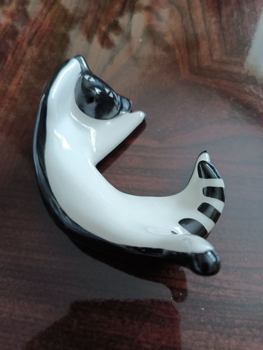 Kot Milusiński figurka porcelanowa AS Ćmielów