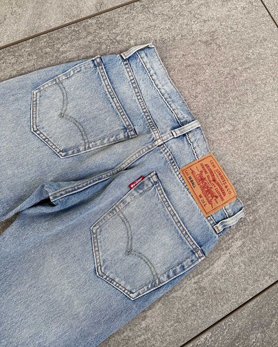 Spodnie jeansowe LEVIS STRAUSS HI-BALL USA z przetarciami r. 28