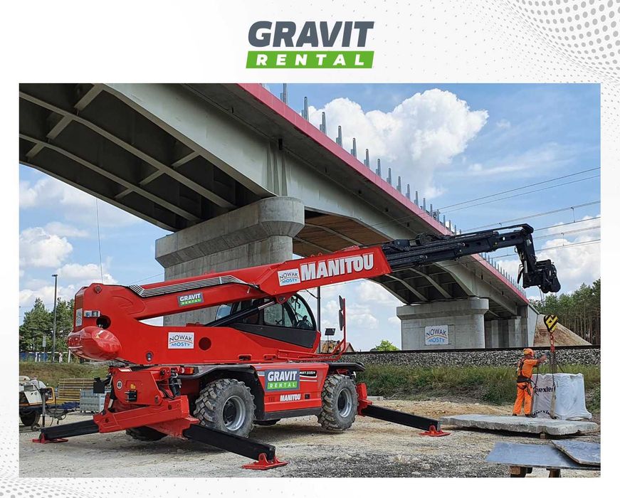 Wynajem,Wypożyczenie - ładowarki teleskopowe MANITOU: 4-35 m JCB,MERLO