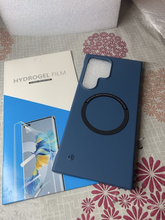 Capa protetora e pelicula - S24Ultra Azul