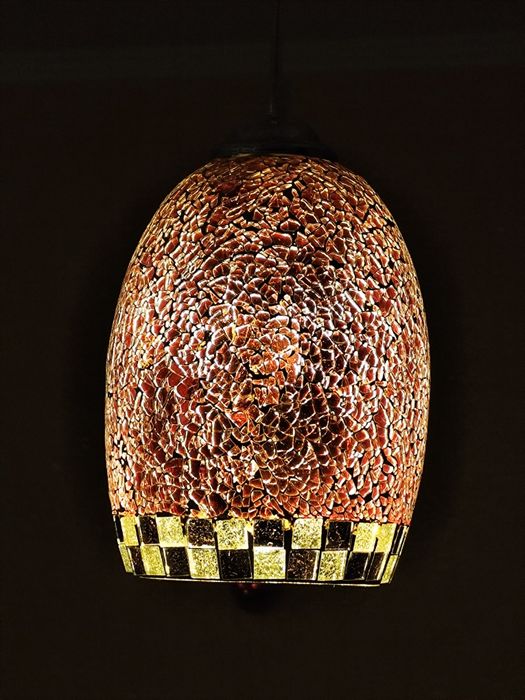 Комплект у стилі тіффані 3 плафони та настінний світильник