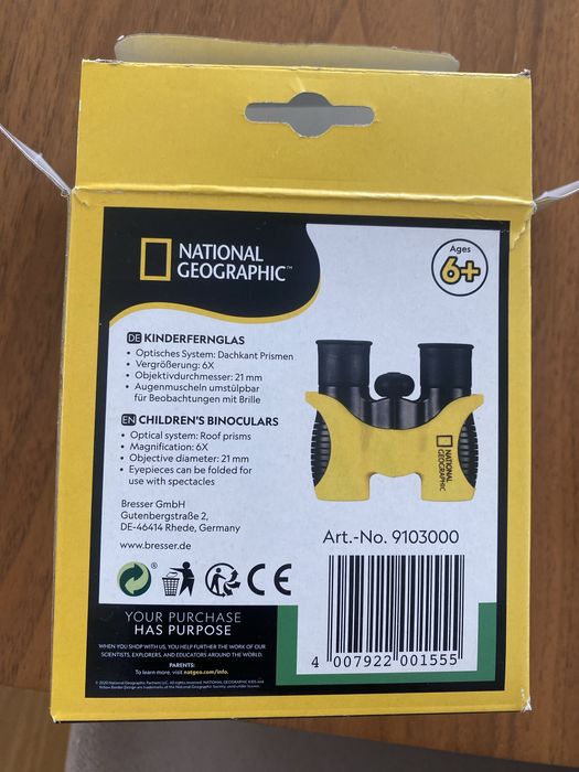 Бинокль 6 кратное увеличение.  детский  Германия
