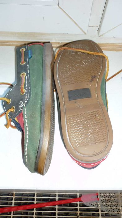 Moshulu skórzane kolorowe mokasyny  r;36