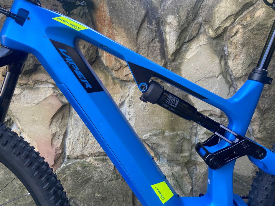 Карбоновий електровелосипед двопідвіс Viper Aconcagua PT600