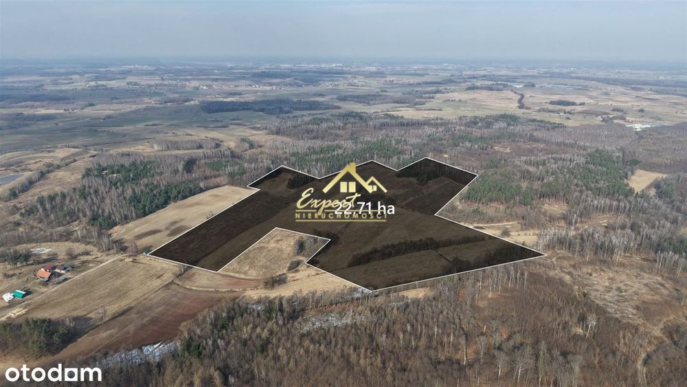 Siedlisko 22,71 ha z domem i zabudowaniami
