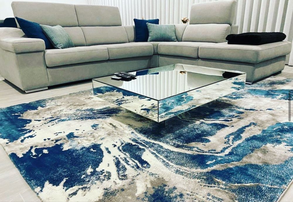 Mesa centro sala espelhada