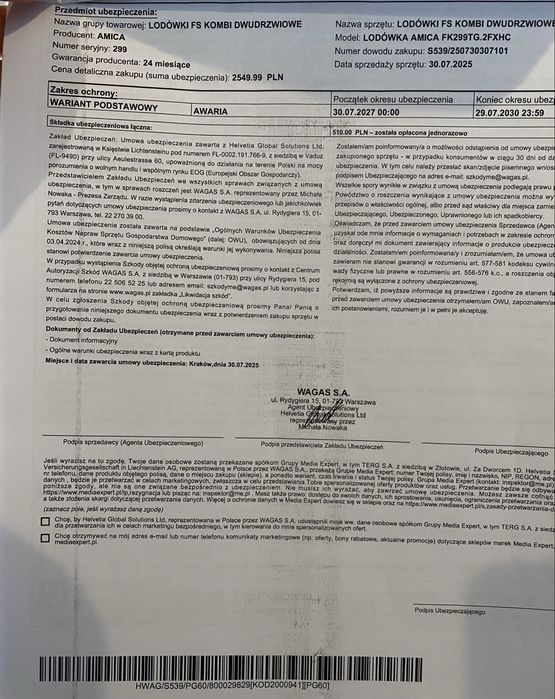 Lodówka Amica No Frost 181cm Czarna