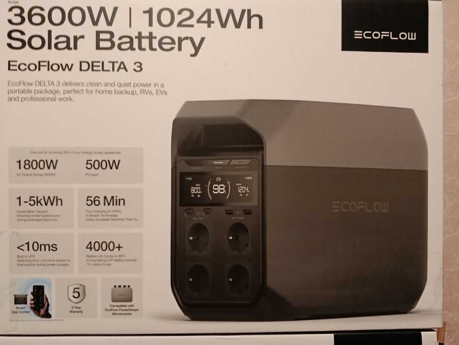 зарядна станція ecoflow delta 2 ecoflow delta 3 (1500) 1800w 3600w1500