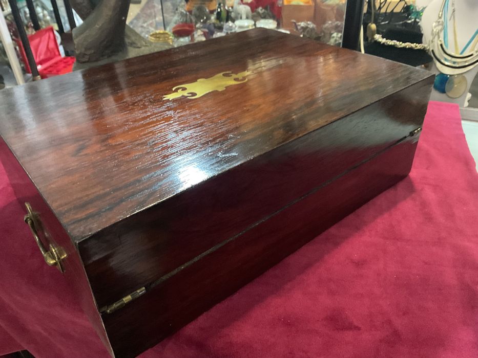 Caixa escritório Ingles mahogany 36x25x12,5 cm ,