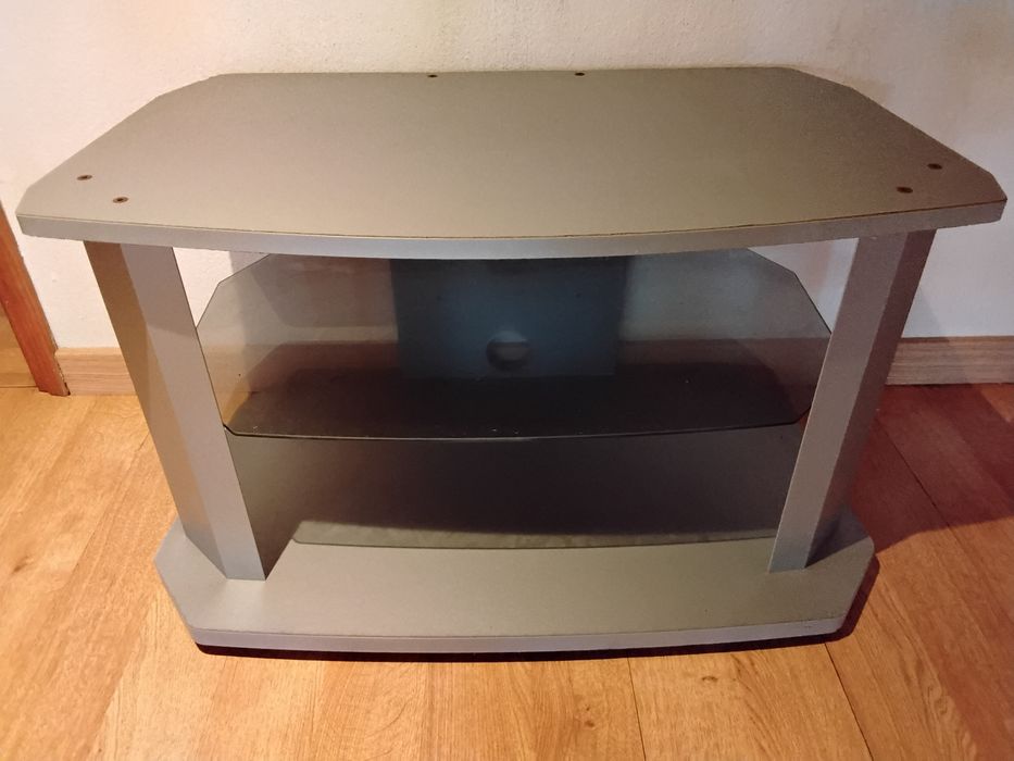 Mesa TV + prateleira de vidro