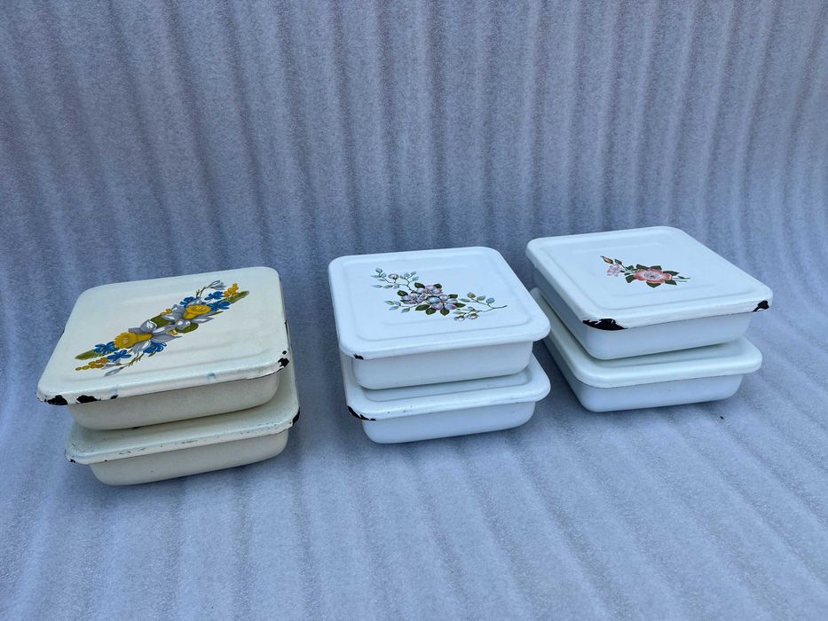 Судок, лоток эмалированный. СССР