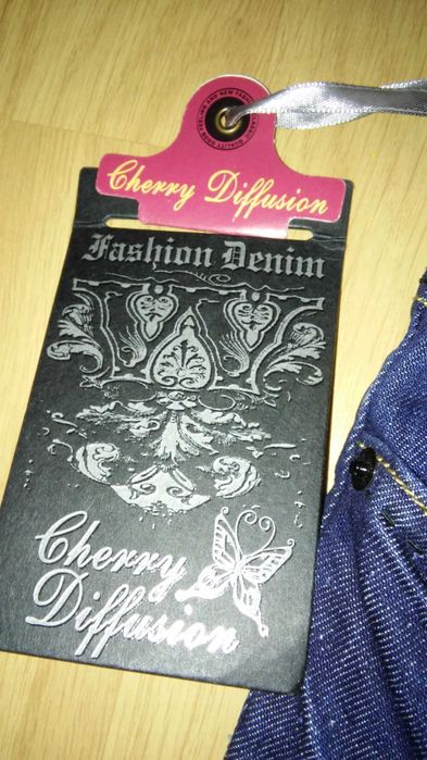 Spodnie jensowe nowe rozmiar 38 Cherry Diffusion model P 470 damskie