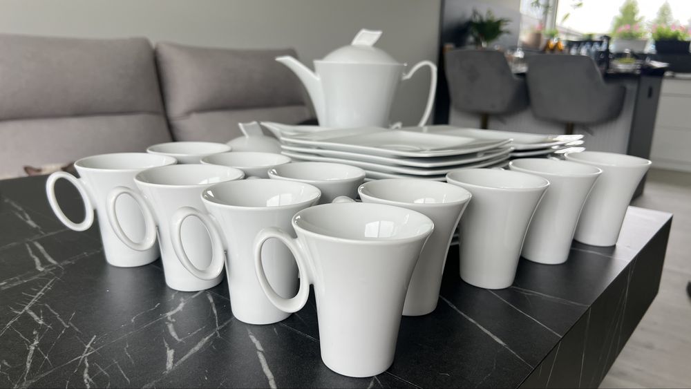 Zestaw kawowy porcelana Lubiana Wing