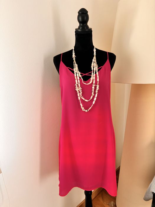 Vestido Fúscia viscose