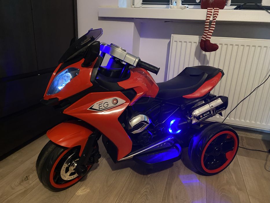 DUŻY MOTOR motorek motocykl na akumulator STREET RACER HIT
