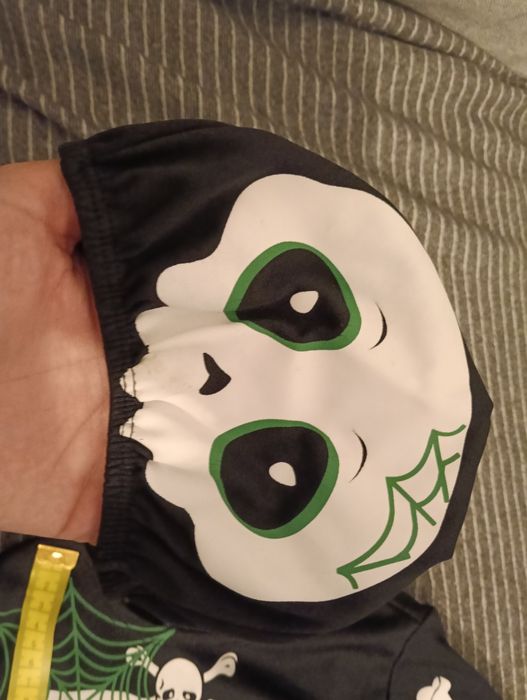 Fato Halloween/Carnaval esqueleto Imaginarium 2/3 anos