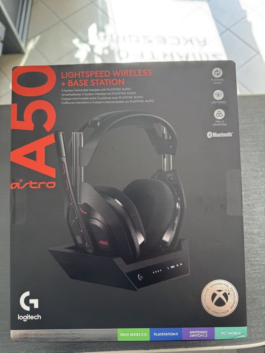 Słuchawki LOGITECH Astro A50 (Gen 5) Bezprzewodowe, Nauszne, Dźwięk przestrzenny