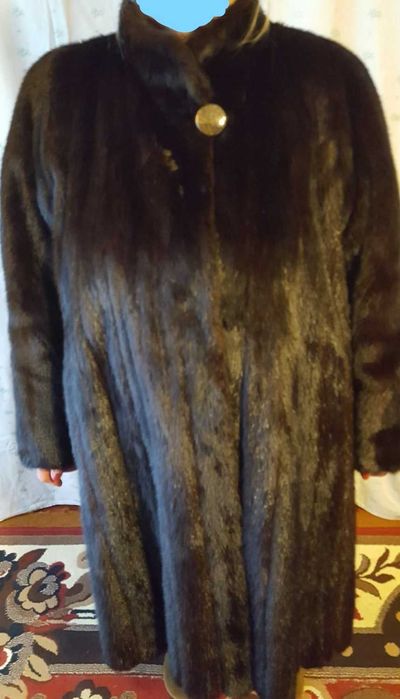 Полушубок, Норковая шуба, из натурального меха норка 50-52