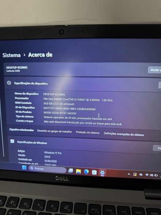 Dell Latitude 5420 | Intel Core i5-1145G7 | 24GB RAM | SSD  NVMe 256GB | Windows 11 Pro | Garantia