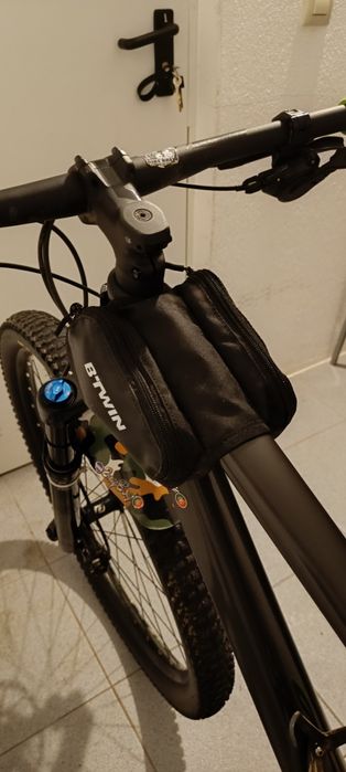 Bolsa dupla para quadro bicicleta Btwin