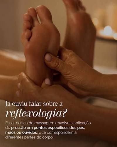 Faço massagens a pés e mãos