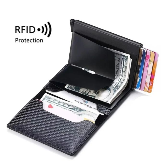 Carteira para cartões e notas