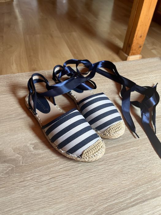 Espadryle sandaly paski wiązane 36 nowe